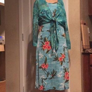 2 piece hawaiian dress